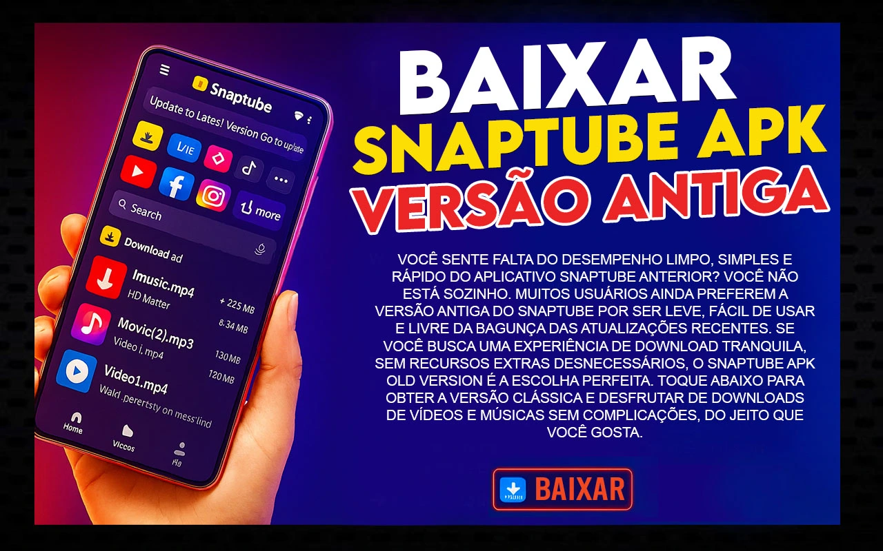 Snaptube APK Versão Antiga